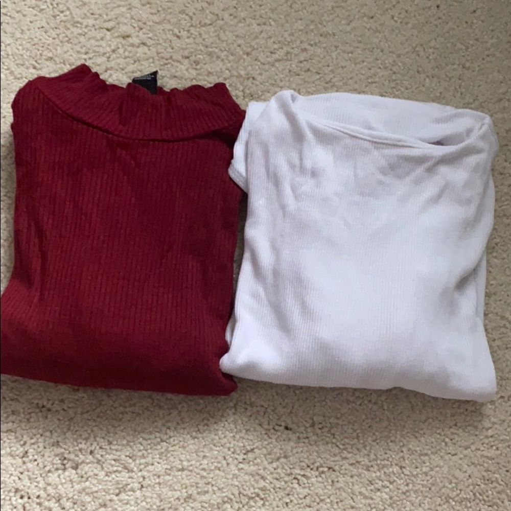 Two Ribbed Body Suits
